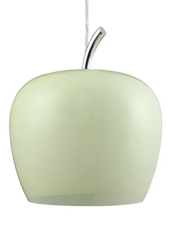 Светильник подвесной AMOR SP1 LIGHT GREEN Crystal Lux зелёный на 1 лампу, основание хром в стиле современный фото 2